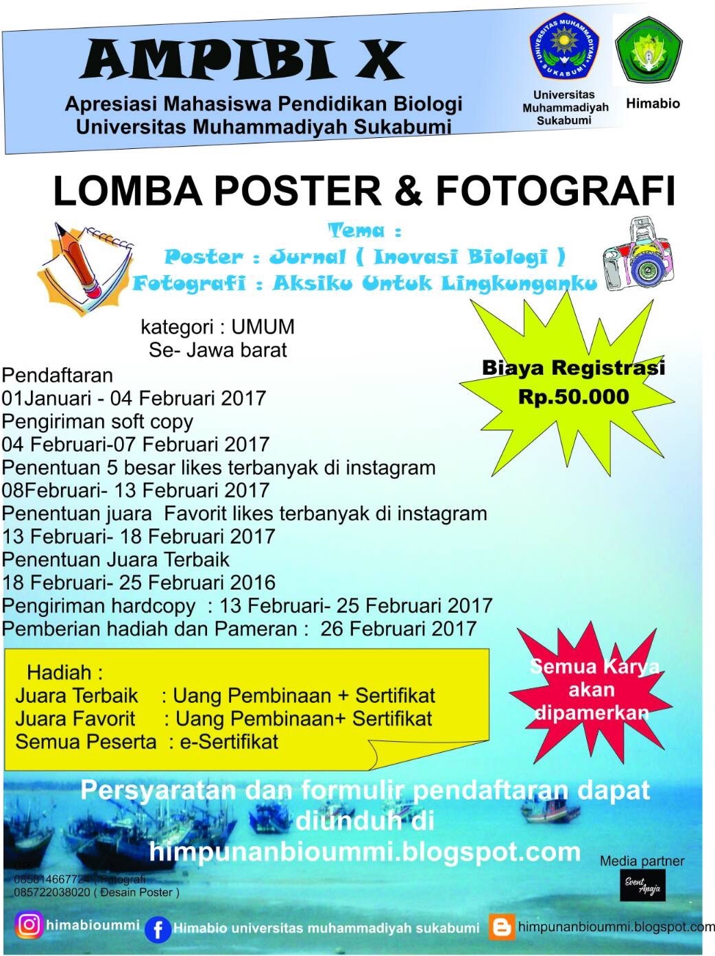 Lomba fotografi dan desain poster  event apa aja